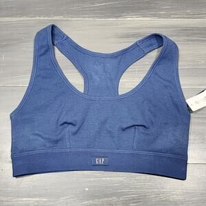 GapBody Ribbed Racerback‎ Bralette Blue Small Style #GPW01051